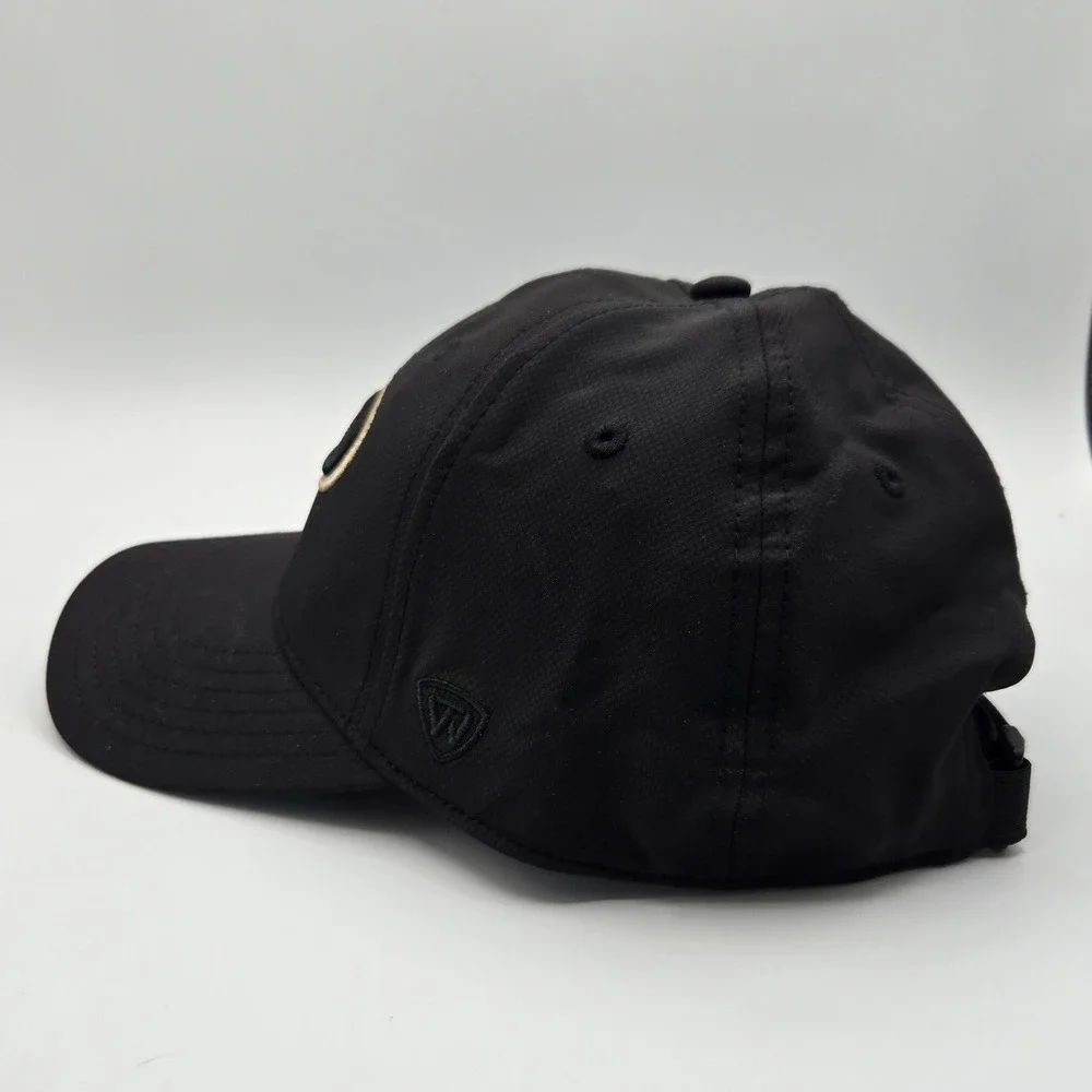 Top of the World Purdue Mens OSFA Black Victory Semi-Struc Boilers Baseball Cap
